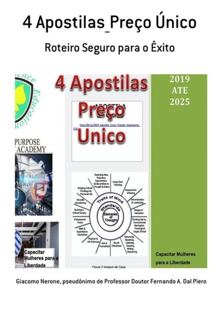 4 Apostilas_preço Único, Giacomo Nerone, Pseudônimo DeDoutor Fernando A. Dal Piero