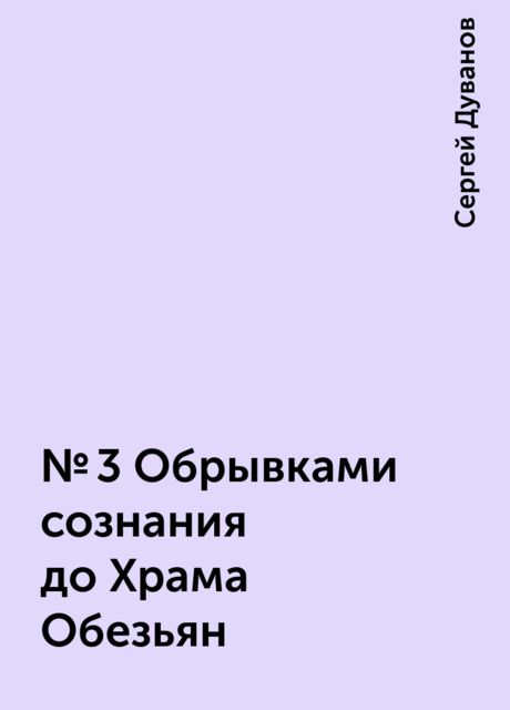 №3 Обрывками сознания до Храма Обезьян, Сергей Дуванов