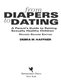 From Diapers to Dating, Reverend Debra W. Haffner
