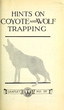 Hints on Wolf and Coyote Trapping, Stanley Paul Young