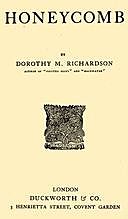 Honeycomb Pilgrimage, Volume 3, Dorothy Richardson