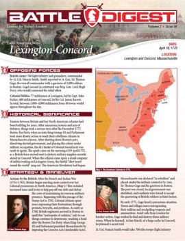 Battle Digest: Lexington-Concord, Christopher J. Petty