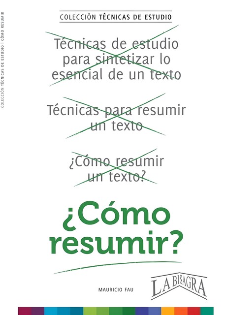 Cómo resumir, MAURICIO FAU