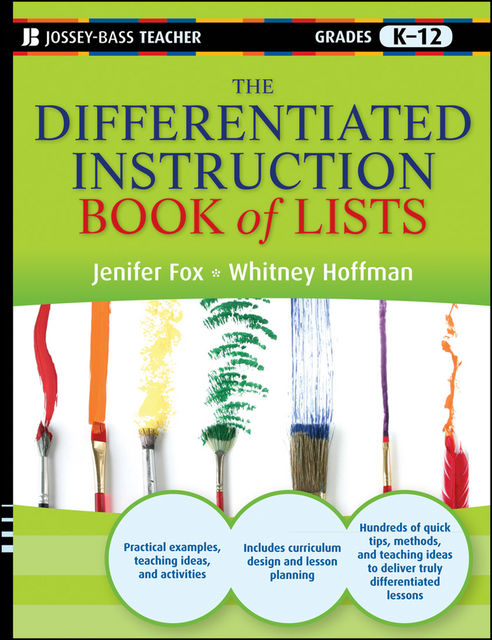The Differentiated Instruction Book of Lists, Jenifer Fox, Whitney Hoffman