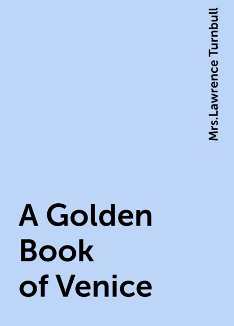 A Golden Book of Venice, 