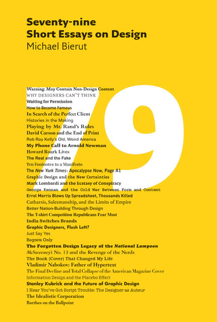 Seventy-nine Short Essays on Design, Michael Bierut