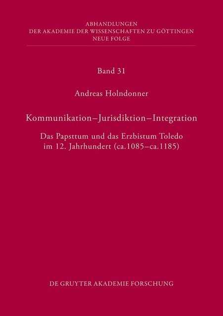 Kommunikation – Jurisdiktion – Integration, Andreas Holndonner