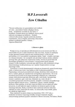 Zew Cthulhu, H.P. Lovecraft