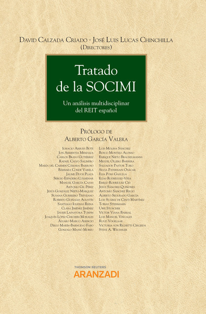 Tratado de la SOCIMI, David Calzada Criado, José Luis Lucas Chinchilla