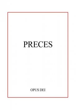 Preces · Opus Dei, Prelatura del Opus Dei