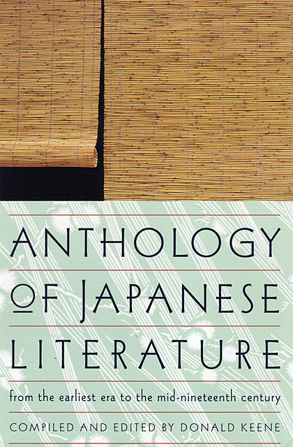 Anthology of Japanese Literature, Donald Keene