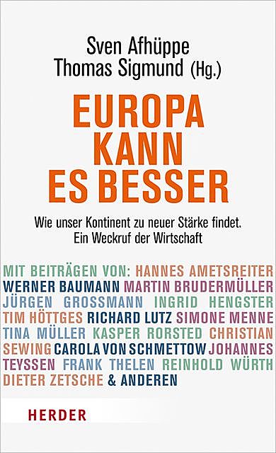 Europa kann es besser, Sven Afhüppe | Thomas Sigmund