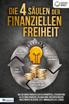 Die 4 Säulen der finanziellen Freiheit: Wie Sie Ihren finanziellen IQ exponentiell steigern und alles über Finanzen, Geldanlange und erfolgreiche Investments in Aktien, ETFs, Immobilien & Co. lernen, World of Finance