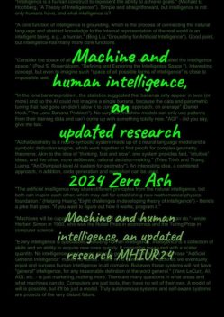 Machine and human intelligence. Updated research, Zero Ash