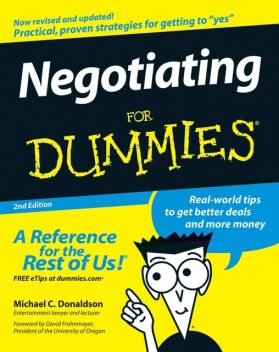 Negotiating For Dummies, Michael Donaldson