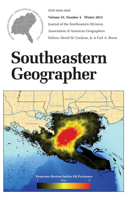 Southeastern Geographer, David Cochran, Carl A. Reese