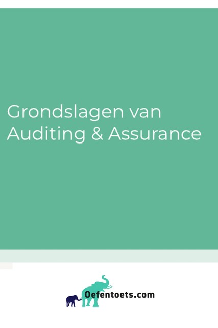 Grondslagen van auditing en assurance, Website Oefentoets. com