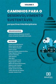 Caminhos para o Desenvolvimento Sustentável, Joana Gabriela Barbosa Amorim, Paola Amanda Paradella Machado