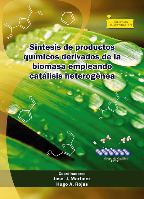 Síntesis de productos químicos derivados de la biomasa empleando catálisis heterogénea, David Fernando Silva Pinzón, Edna Ximena Aguilera Palacios, Hugo Alfonso Rojas Sarmiento, Jairo Cubillos Lobo, José Jobanny Martínez Zambrano, Luis Alexander Páez, Mónica Liliana Becerra Jiménez, Oscar Hernando Pardo Cuervo, Sandra Patricia Chaparro Acuña