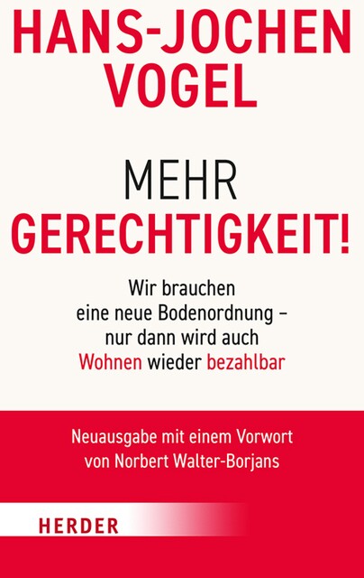 Mehr Gerechtigkeit, Hans-Jochen Vogel