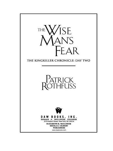 The Wise Man's Fear, Patrick Rothfuss