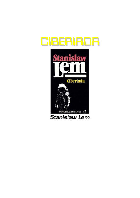 La Ciberiada, Stanisław Lem