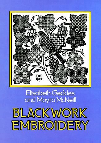 Blackwork Embroidery, Elizabeth Geddes, Moyra McNeill