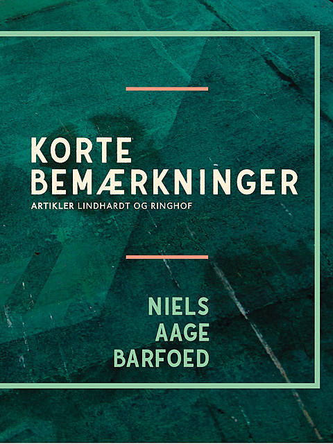 Korte bemærkninger, Niels Barfoed