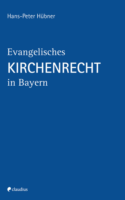 Evangelisches Kirchenrecht in Bayern, Hans-Peter Hübner