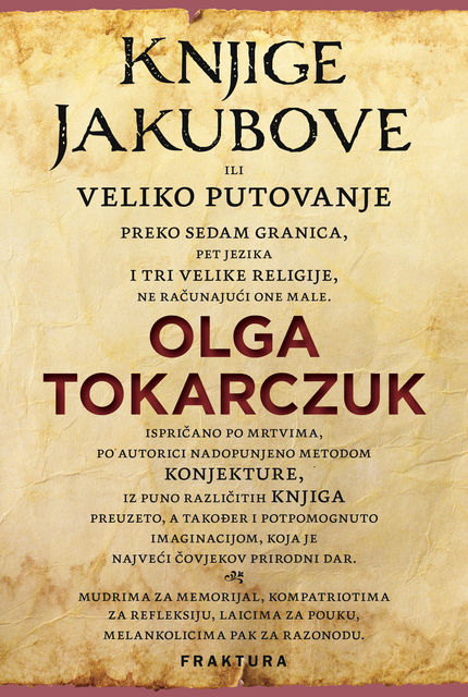 Knjige Jakubove, Olga Tokarczuk