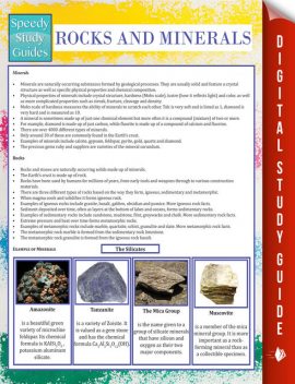 Rocks and Minerals (Speedy Study Guide), Speedy Publishing