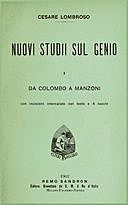Nuovi studii sul genio vol. I (da Colombo a Manzoni), Cesare Lombroso