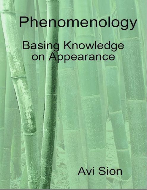 Phenomenology: Basing Knowledge on Appearance, Avi Sion