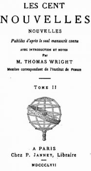 Les Cent Nouvelles Nouvelles, tome II, Thomas Wright