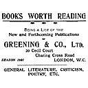 Books Worth Reading Being a List of the New and Forthcoming Publications of Greening & Co., Ltd, season 1901, amp, Ltd, Greening