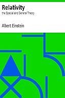 Relativity : the Special and General Theory, Albert Einstein