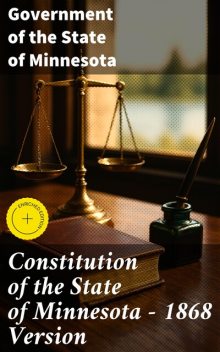 Constitution of the State of Minnesota — 1868 Version, Government of the State of Minnesota