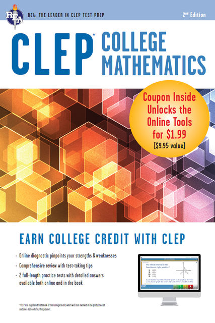 CLEP College Mathematics Book + Online, Mel Friedman