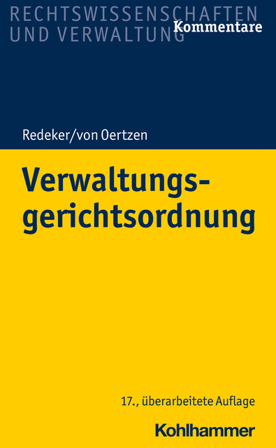Verwaltungsgerichtsordnung, Helmuth von Nicolai, Martin Redeker, Peter Kothe