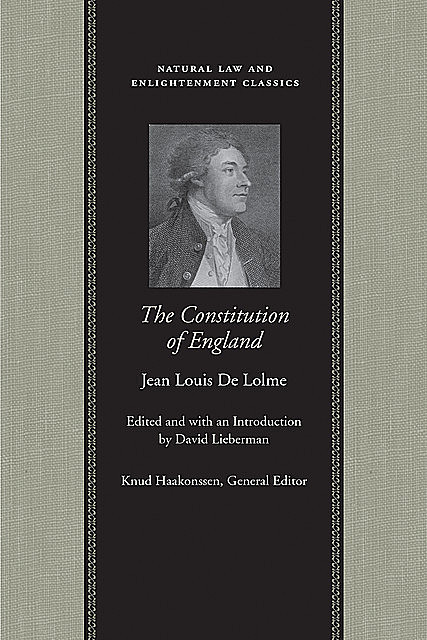 The Constitution of England, Jean Louis De Lolme