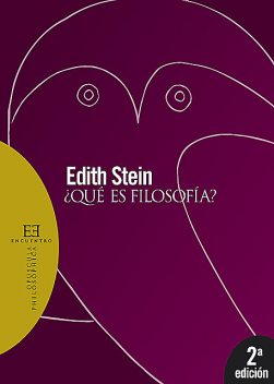 Qué es filosofía, Edith Stein