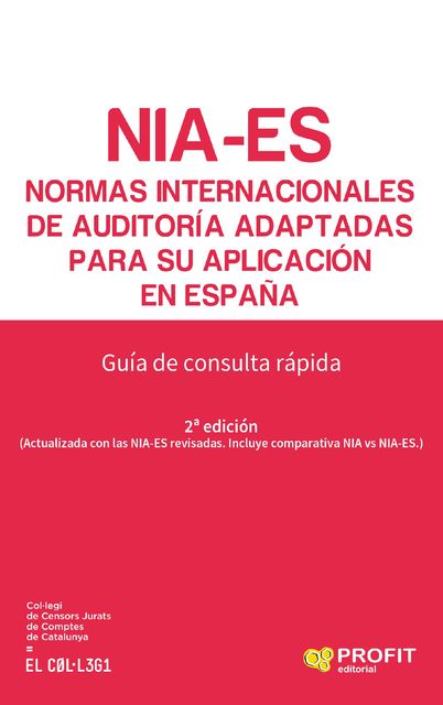 Normas Internacionales de Auditoría adaptadas para su aplicación en España, Col·legi de Censors Jurats de Comptes de Catalunya