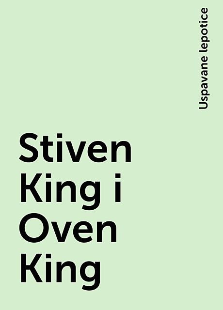 Stiven King i Oven King, Uspavane lepotice