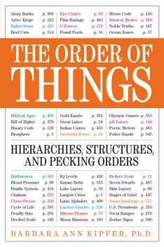 The Order of Things, Barbara Ann Kipfer