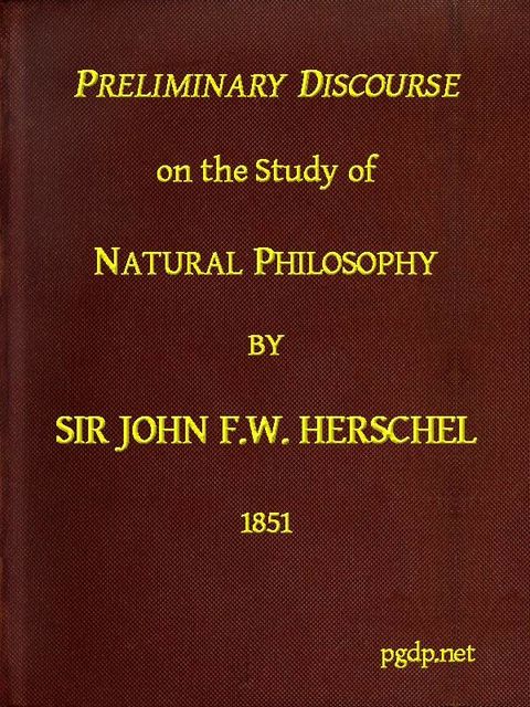 Preliminary Discourse on the Study of Natural Philosophy, John F.W. Herschel