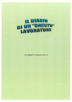 il diario di un “onesto” lavoratore, Umberto Damiano Boccia