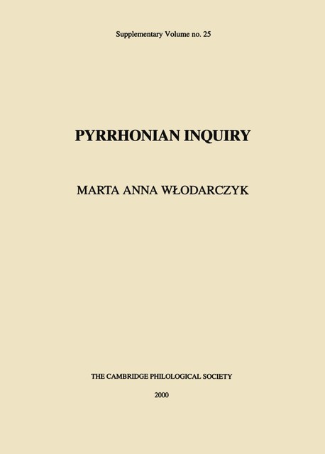 Pyrrhonian Inquiry, Marta Anna Włodarczyk