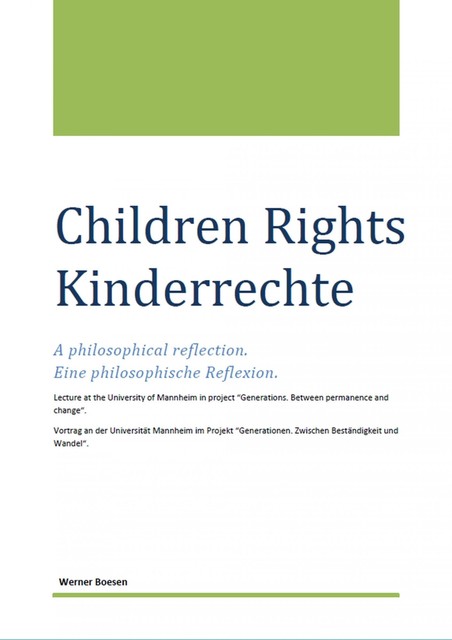 Children Rights – Kinderrechte, Werner Boesen