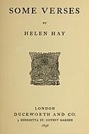 Some Verses, Helen Hay Whitney