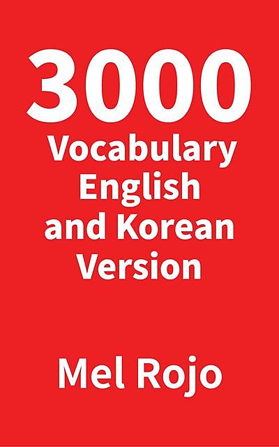 3000 Vocabulary English and Korean Version, Mel Rojo
